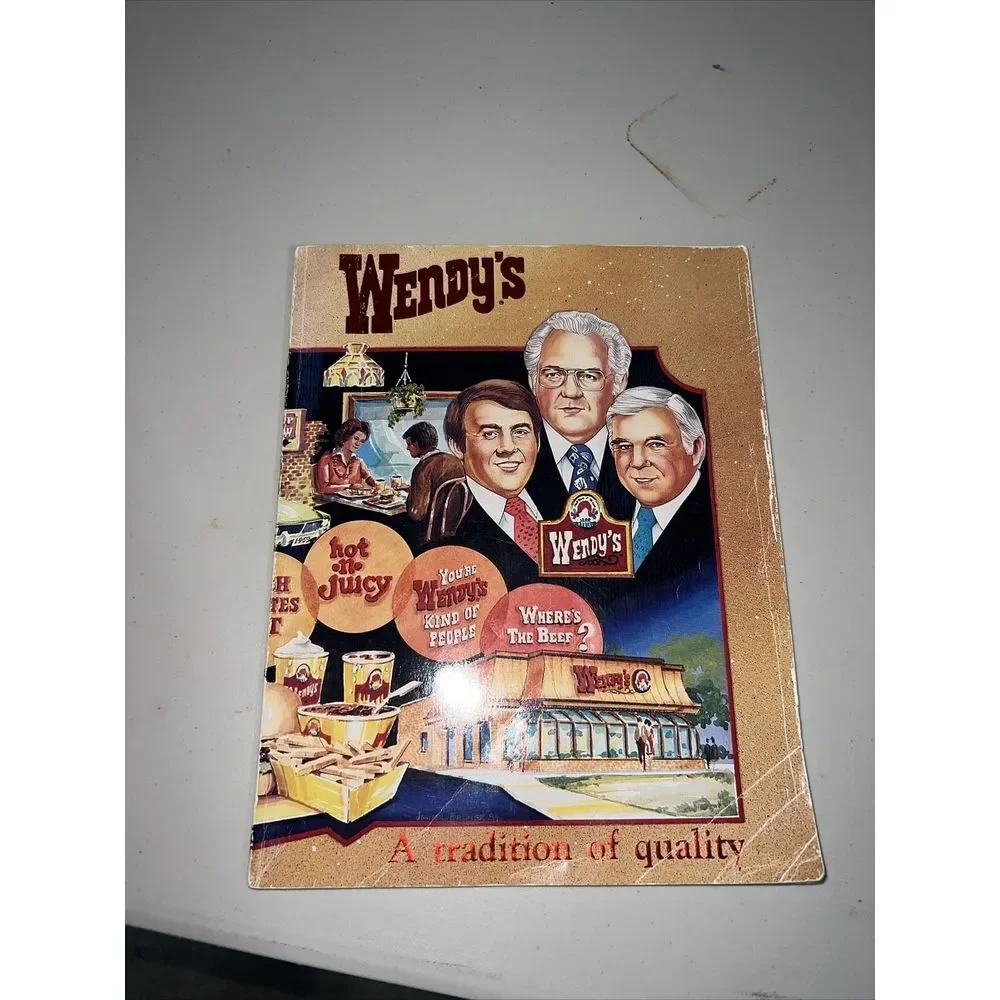 Wendy's: A Tradition of‎ Quality Hardcover  1984 Hamburger Book (see pics)